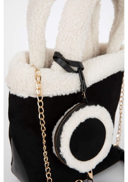 Kadın Teddy Detaylı Süet El Çantası A7536AXNS