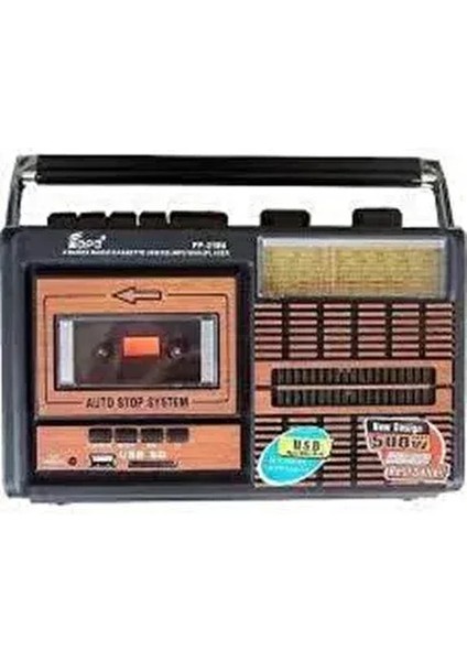 Fp 319 Retro Nostaji Radyo Kaset Çalar USB Sd Fm Radyolu Kaset Çalar Müzik Kutusu
