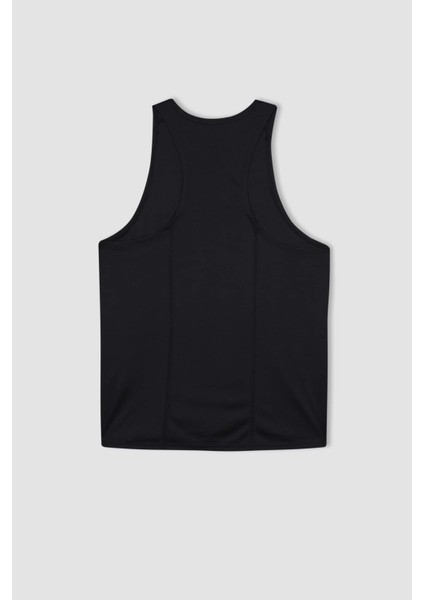 Fit Slim Fit Dar Kesim Bisiklet Yaka Sporcu Atlet A1818AX23SM