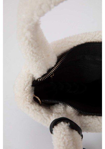 Kadın Teddy Detaylı Süet El Çantası A7536AXNS