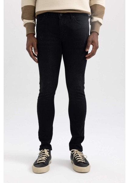 Carlo Skinny Fit Ekstra Dar Kalıp Normal Bel Ekstra Dar Paça Jean Pantolon