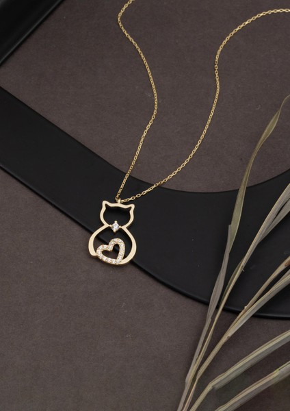 Kedi Kolye 14 Ayar Altın fırsatları