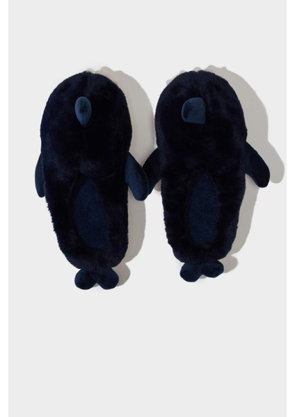 Erkek Köpek Balığı Temalı Düz Taban Panduf F0483AX25WN