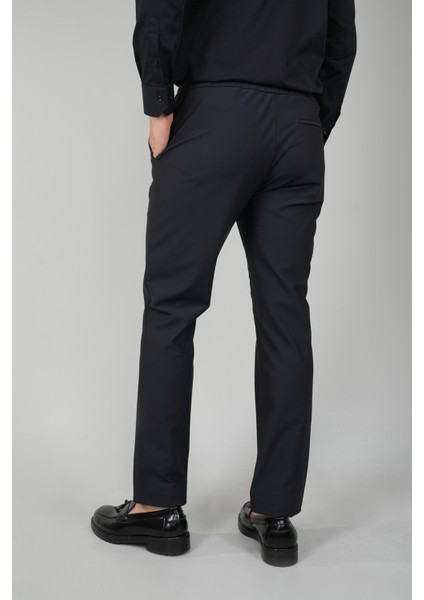 Siyah Jagger Lastikli Polyamid Polyester Erkek Pantolon PNS24K24006_D99 fiyatları