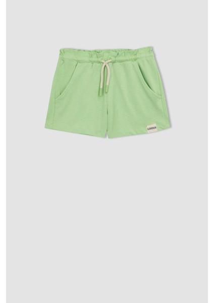 Kız Çocuk Beli Bağcıklı Şort