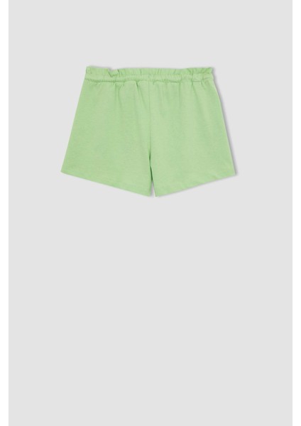 Kız Çocuk Beli Bağcıklı Şort