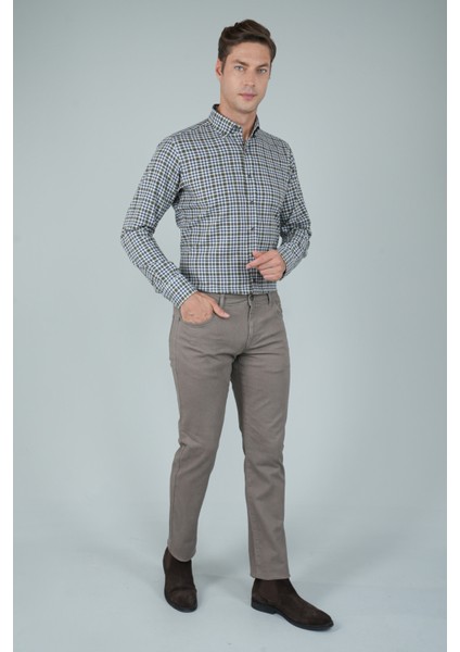 Bej Gabardin Pamuk 5 Cepli Spor Pantolon PNS24K24004_D07 indirimleri