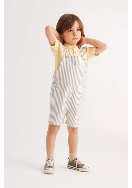 Erkek Bebek Çizgili Gabardin Tulum Z8861A223SM