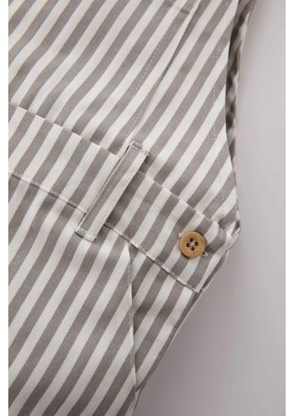 Erkek Bebek Çizgili Gabardin Tulum Z8861A223SM