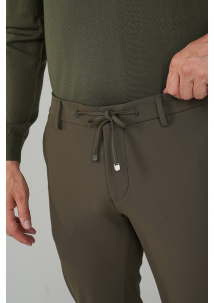 Haki Jagger Lastikli Rahat Erkek Pantolon PNS24K24005_D49 modelleri