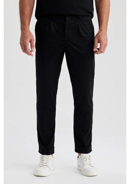 Gabardin Pantolon Tailored Regular Fit Cepli Duble Paça A5115AX23AU