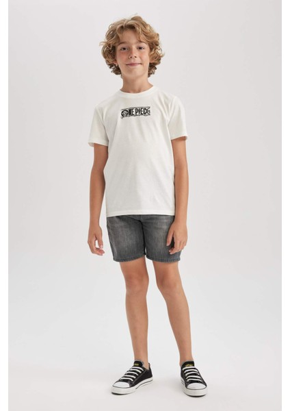 Erkek Çocuk Jean Şort B0067A823SM