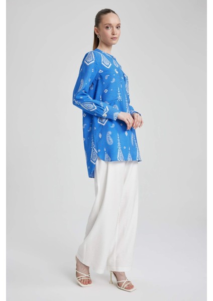 Wide Leg Geniş Paça Cepli Basic Düz Pantolon A9878AX23HS