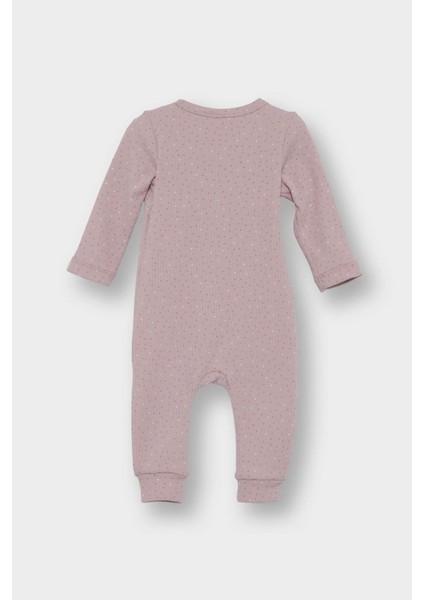 Kız Bebek Yenidoğan Puantiyeli Fitilli Kaşkorse Uzun Kollu Tulum F2184A525AU modelleri