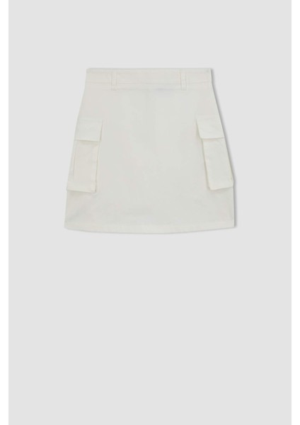 A Kesim Normal Bel Gabardin Mini Etek A9394AX23HS