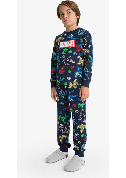 Erkek Çocuk Marvel Comics Pijama Takımı Uzun Kollu Üst Uzun Alt F1898A825AU modelleri