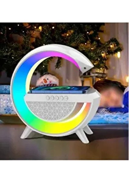 Kablosuz Şarj ve Hoparlör Özellikli Masa Lambası