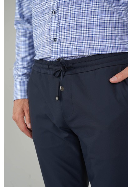Lacivert Jagger Lastikli Rahat Erkek Pantolon PNS24K24006_D39 modelleri