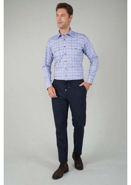 Lacivert Jagger Lastikli Rahat Erkek Pantolon PNS24K24006_D39 indirimleri