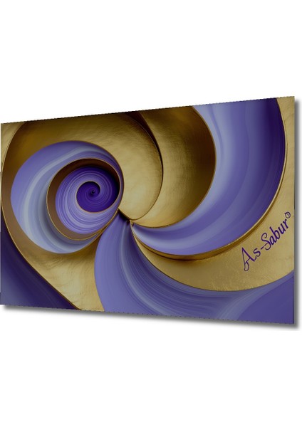 Altın Mor Spiral Modern Sanat Dekoratif Ahşap Dekoratif Ev/işyeri/ofis Kare Tablo fiyatları