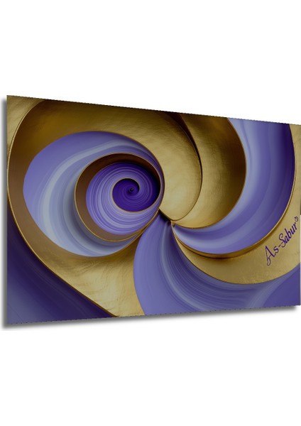 Altın Mor Spiral Modern Sanat Dekoratif Ahşap Dekoratif Ev/işyeri/ofis Kare Tablo modelleri