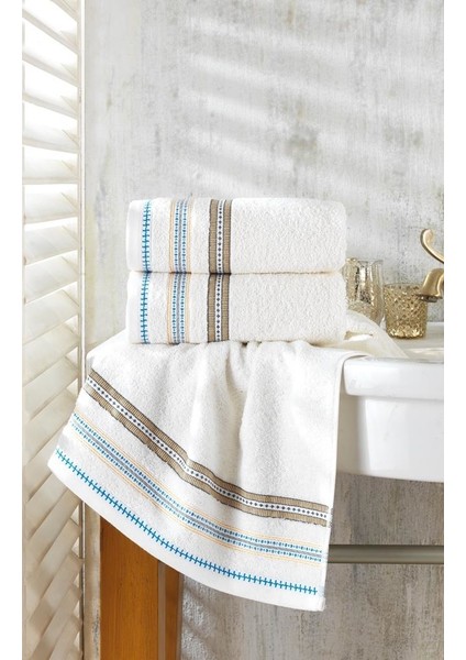 Neşe Home Lyric 3’lü Krem El & Yüz Havlu Seti 50x100 – %100 Pamuklu, Yumuşak ve Emici fiyatları