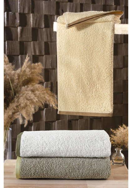 Neşe Home Rosa 2’li Banyo Havlu Seti Krem – %100 Pamuklu, Yumuşak ve Emici modelleri