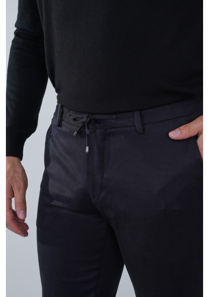 Antrasit Doğal Pamuk Lastikli Jagger Pantolon PNS24K24002_D58 fırsatları