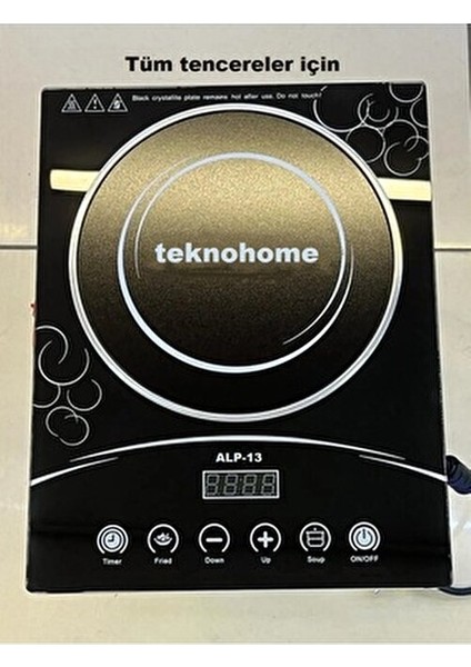 Aılepu Elektrikli Ocak 3500W Dokunmatik Kontrol Cam Yüzeyle Kolay Temizlik İçin fiyatları