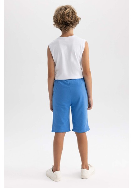 Erkek Çocuk Regular Fit Sweatshirt Kumaşı Şort B0900A8NS