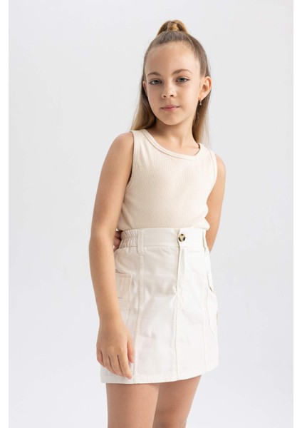 Kız Çocuk Poplin Etek B0712A823HS