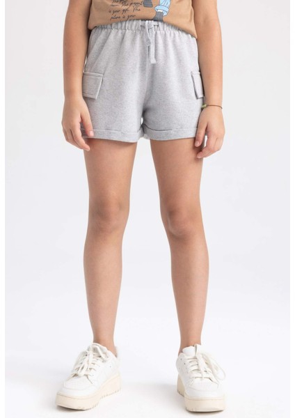 Kız Çocuk Kargo Fit Şort