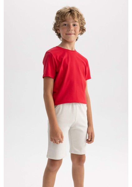 Erkek Çocuk Regular Fit Sweatshirt Kumaşı ŞORT B0900A823SM