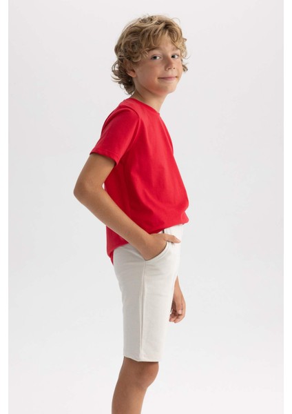 Erkek Çocuk Regular Fit Sweatshirt Kumaşı ŞORT B0900A823SM