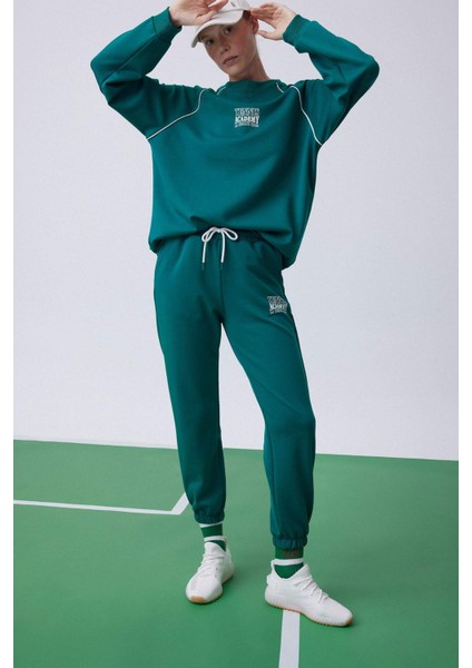 Fit Sporcu Jogger Eşofman Altı Standart Fit Jogger Skuba Dalgıç Kumaş A9630AX23AU