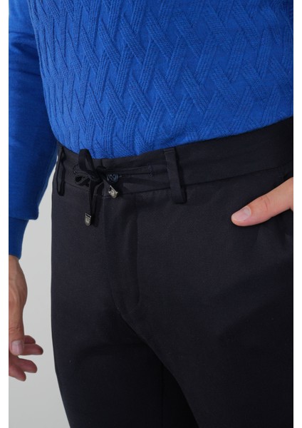 Siyah Doğal Pamuk Lastikli Jagger Pantolon PNS24K24002_D99 fırsatları