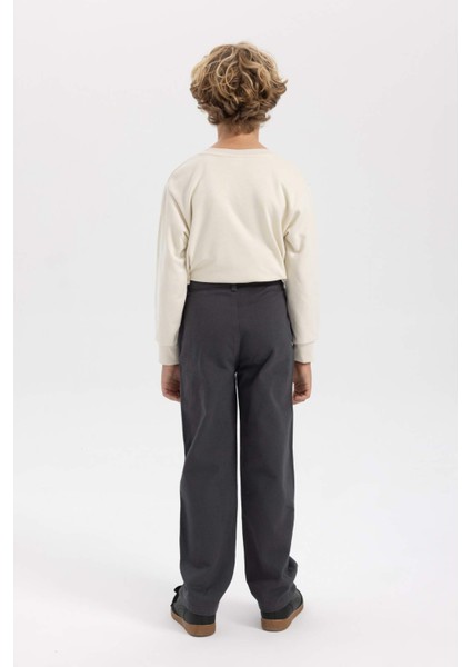 Erkek Çocuk Loose Fit Standart Paça Gabardin Pantolon A5728A823WN