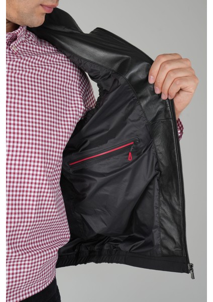 Siyah Polo Yaka Cepli Polyester Kışlık Erkek Yelek YLK24K24001_D99 fırsatları