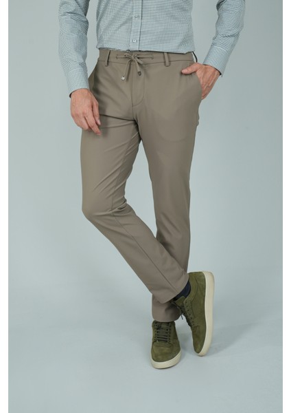 Bej Jagger Lastikli Rahat Spor Erkek Pantolon PNS24K24005_D07
