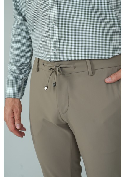 Bej Jagger Lastikli Rahat Spor Erkek Pantolon PNS24K24005_D07 modelleri