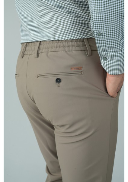 Bej Jagger Lastikli Rahat Spor Erkek Pantolon PNS24K24005_D07 fırsatları