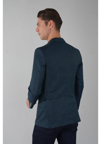 Erkek Platinum Regular Fit Torba Cep Yün Koyu Yeşil Ceket PCK25Y25010_D48 fiyatları