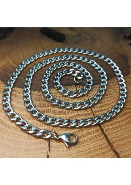 5.5 mm Gurmet Erkek Çelik Kolye Zincir Ince Model modelleri
