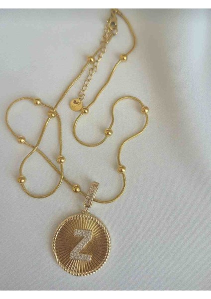 Z Harfli Kolye - Z Harf Kolye - Top Zincirli Z Harfli Kolye - 316L Paslanmaz Çelik - Suya Dayanıklı fiyatları