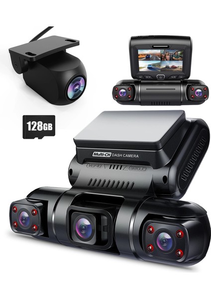 D90-4CH Fhd Wi-Fi Gps + 128GB Sd Kart