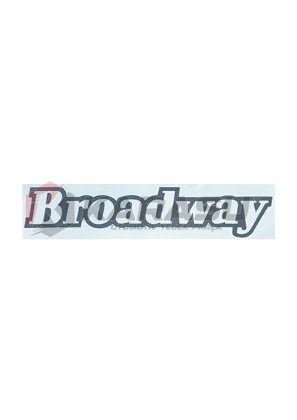 Broadway Kağıt Yazı Yeni Model Koyu Gri