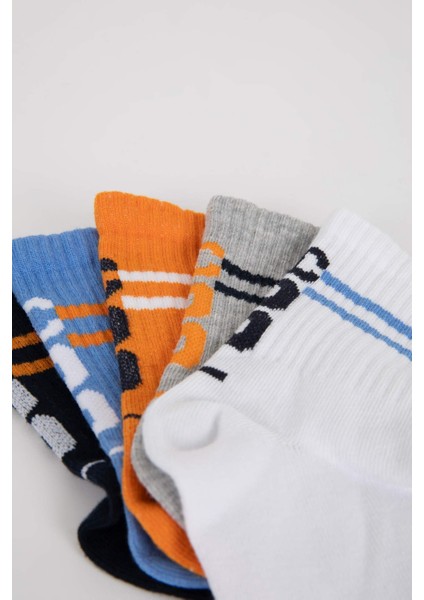 Erkek Çocuk 5'li Pamuklu Uzun Çorap A6666A8NS
