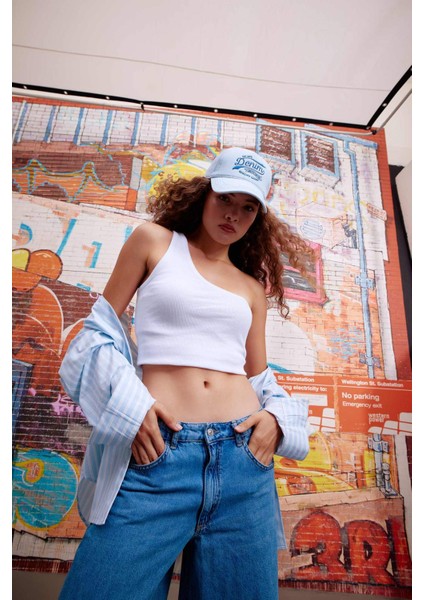Coool Fitted Fitilli Kaşkorse %100 Pamuk Tek Omuzlu Atlet B1288AX23HS