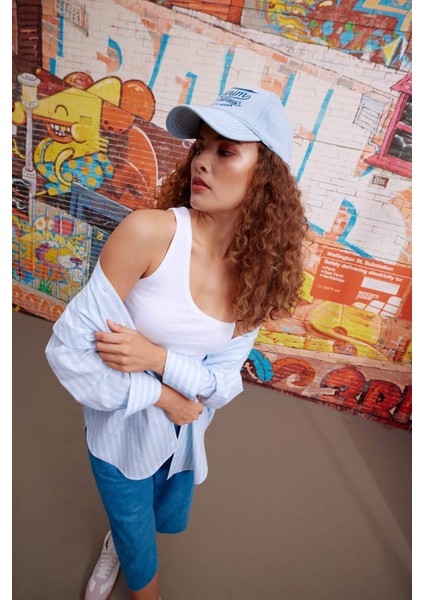 Coool Fitted Fitilli Kaşkorse %100 Pamuk Tek Omuzlu Atlet B1288AX23HS