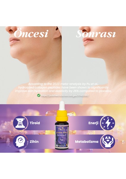 Lugol Iyot | %3 Iyot & %6 Potasyum Iyodür | Kaliteli Içerik | Pureness For Health Ilkesi | 365 Damla fırsatları